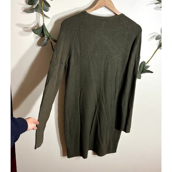 A New Day Green Long Sleeve Sweater Dress - Picture 4 of 4